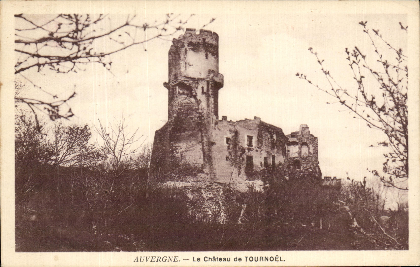 CPA Auvergne the Castle of Tournoel