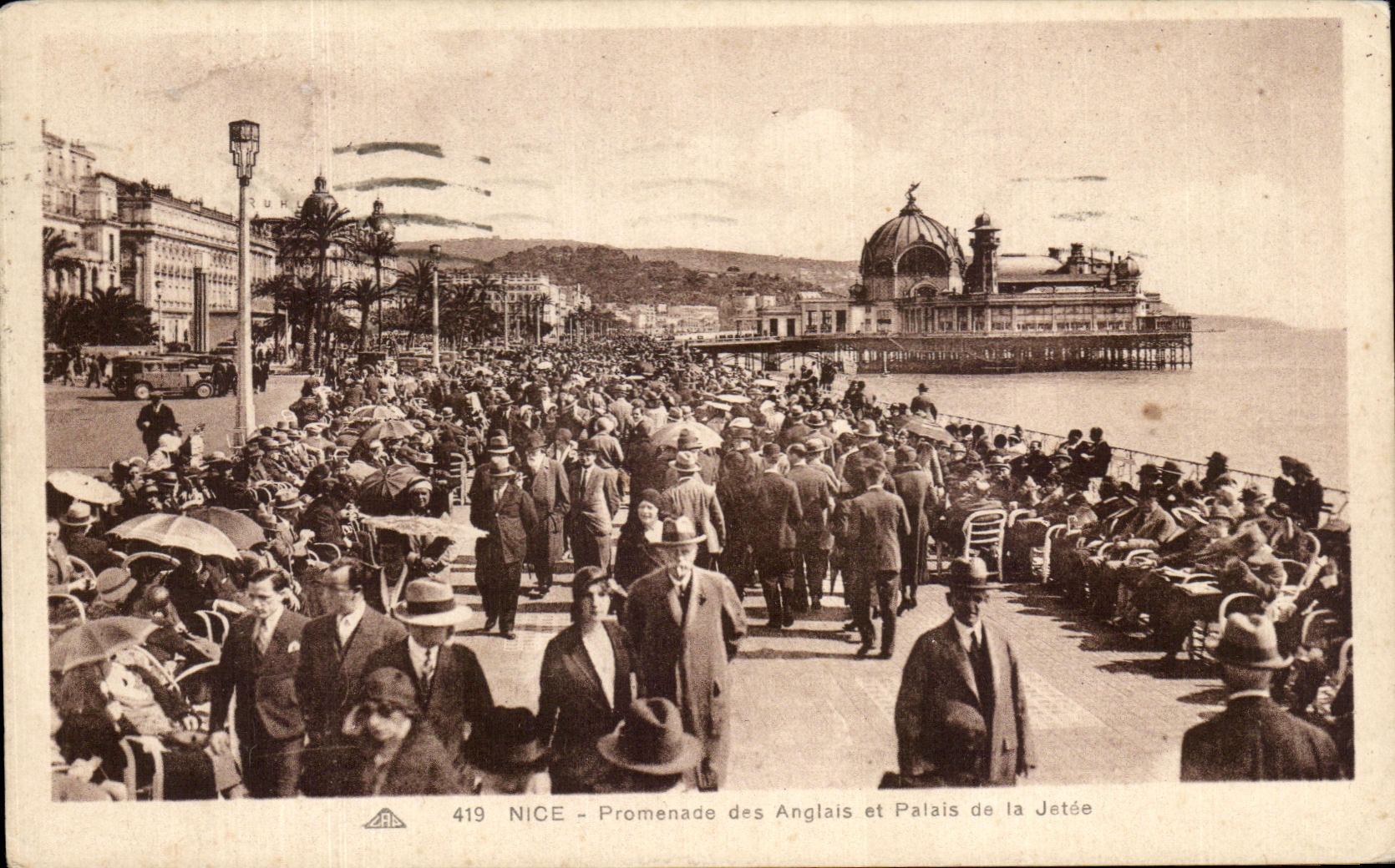 CPA Niza Promenace del ingles y del paladar del embarcadero