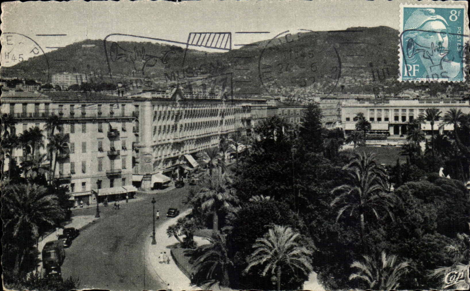 CPA Niza los jardines Albert y el casino municipal