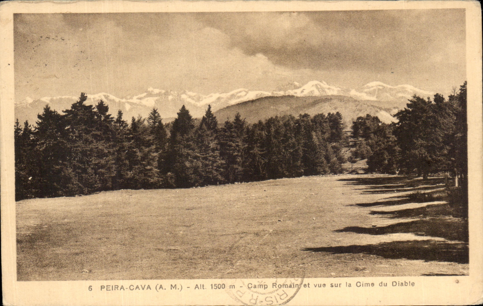 Campo minado Peira y vista de CPA Roman en la cumbre del diablo
