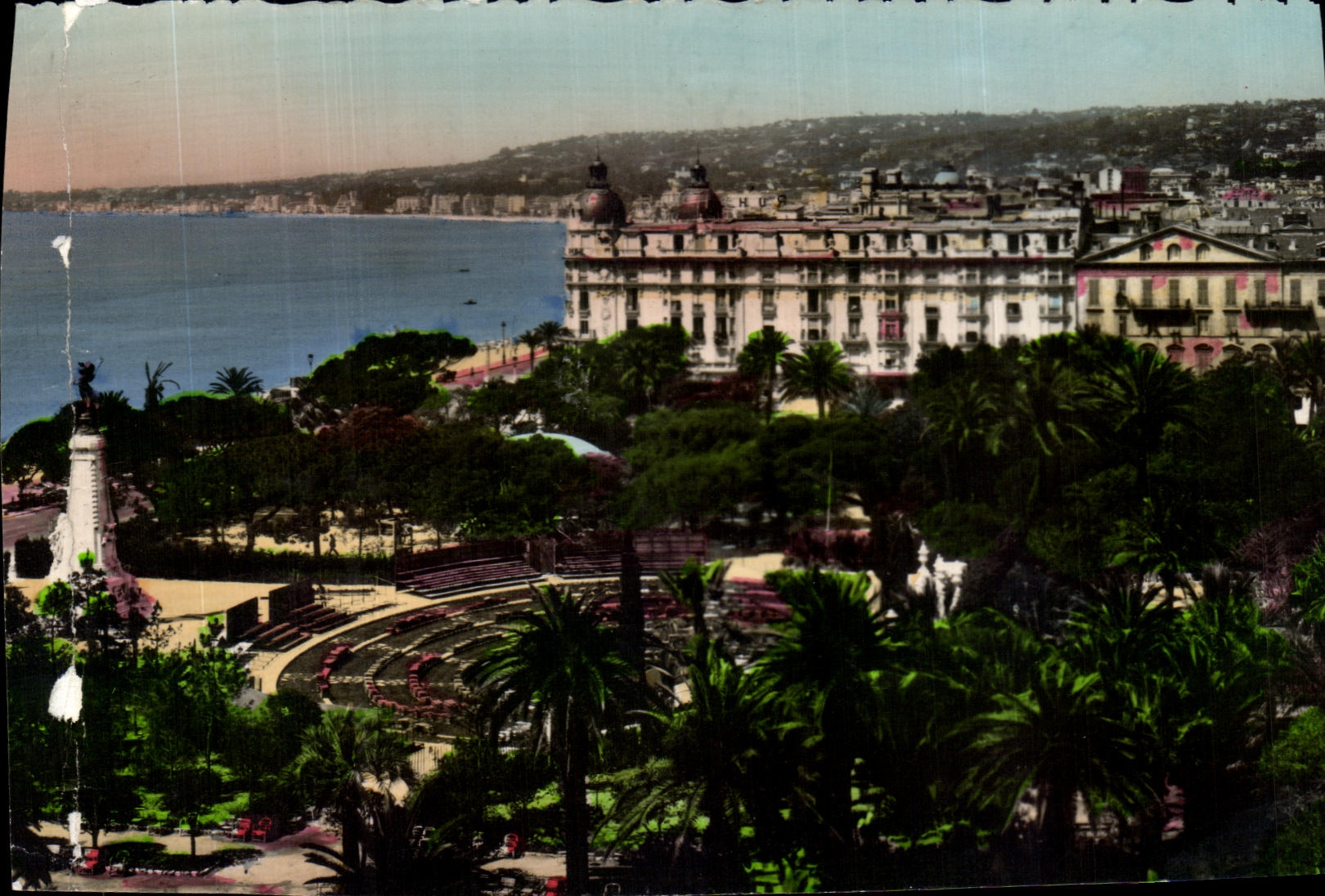 CPA Niza el monumento del teatro centenario y al aire libre