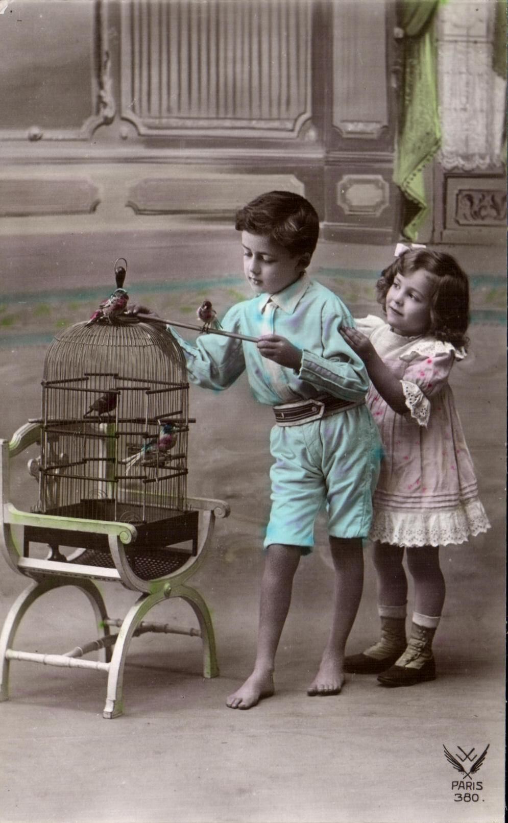 Pajaros de los ninos de la fantasia de CPA