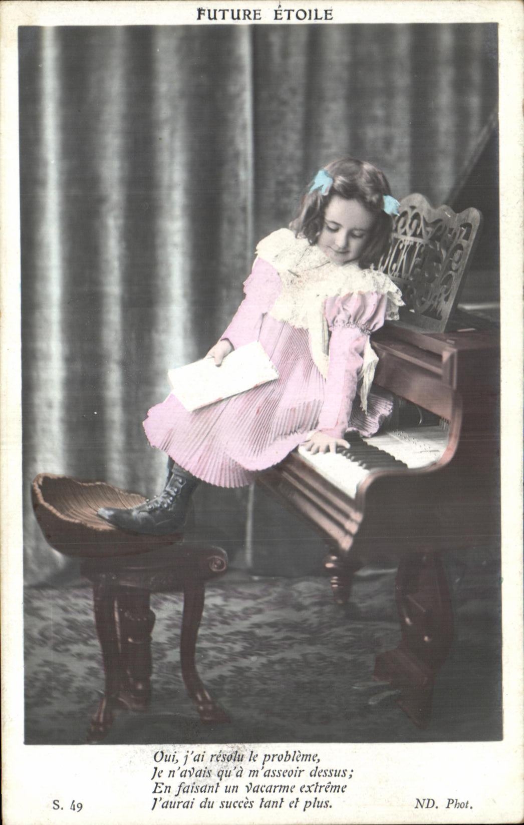 Piano del nino de la fantasia de CPA