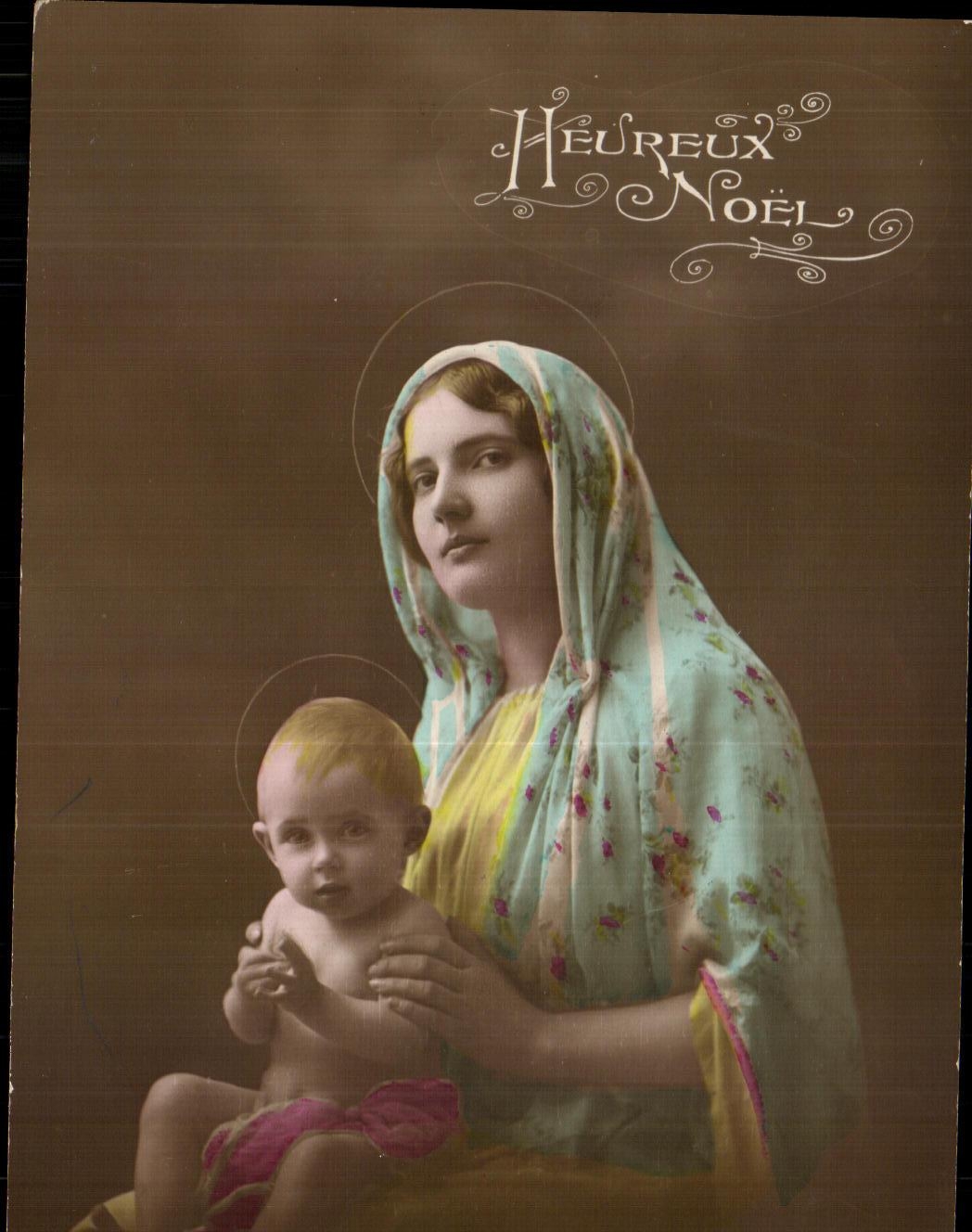 CPA Fantaisie Femme et enfant Noel 