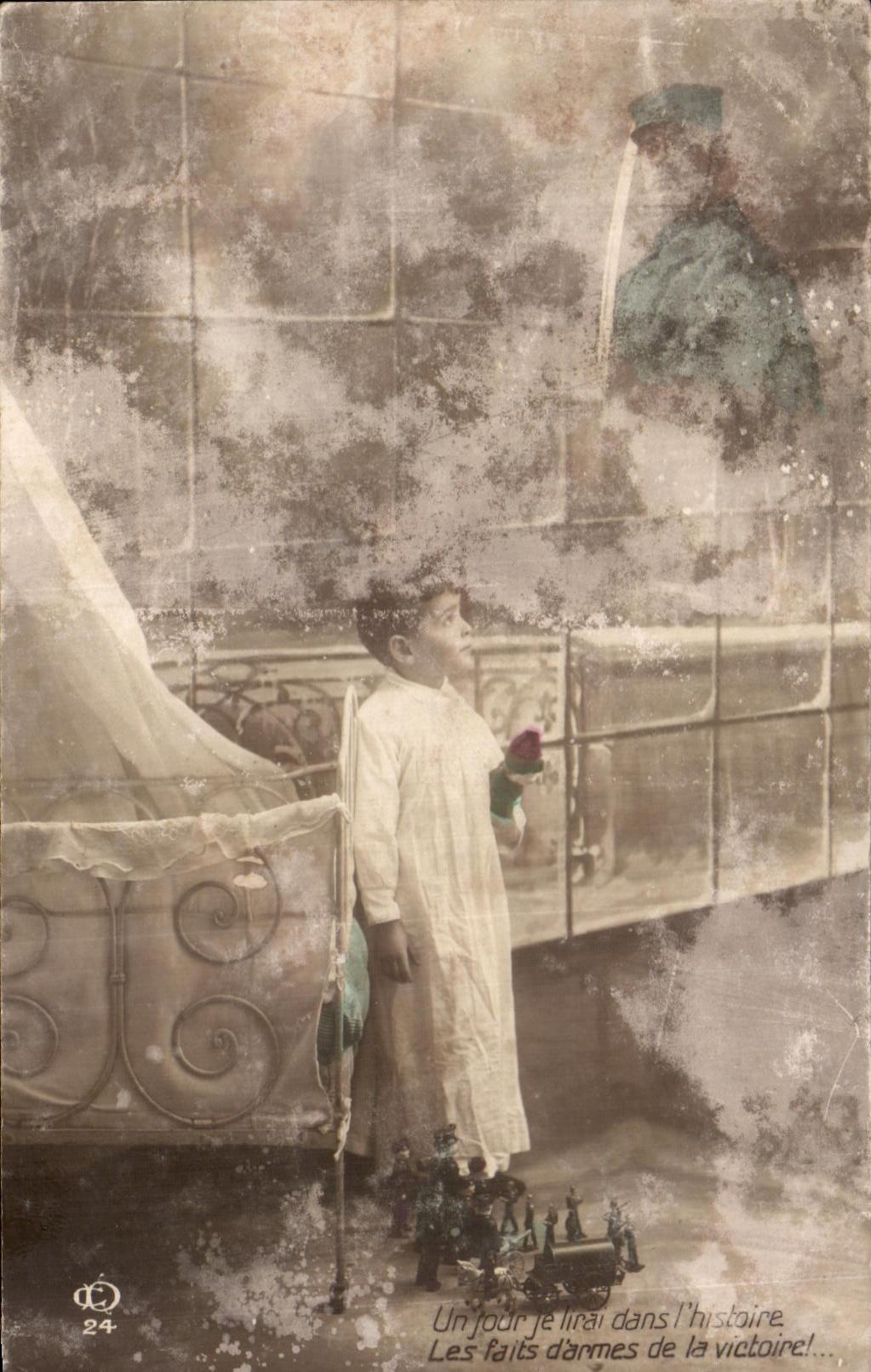 Nino de Militaria de la fantasia de CPA