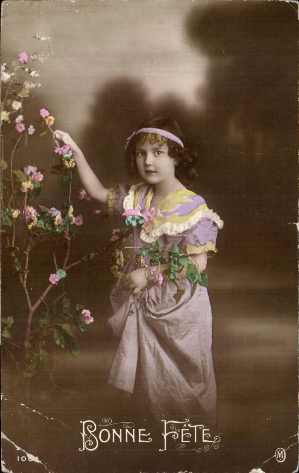 Muchacha del nino de la fantasia de CPA