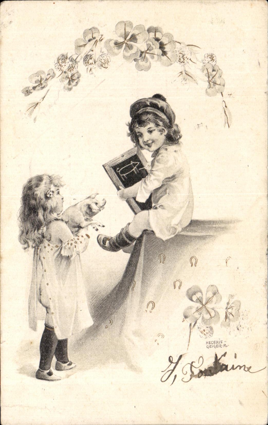 Cerdo de los ninos de la fantasia de CPA