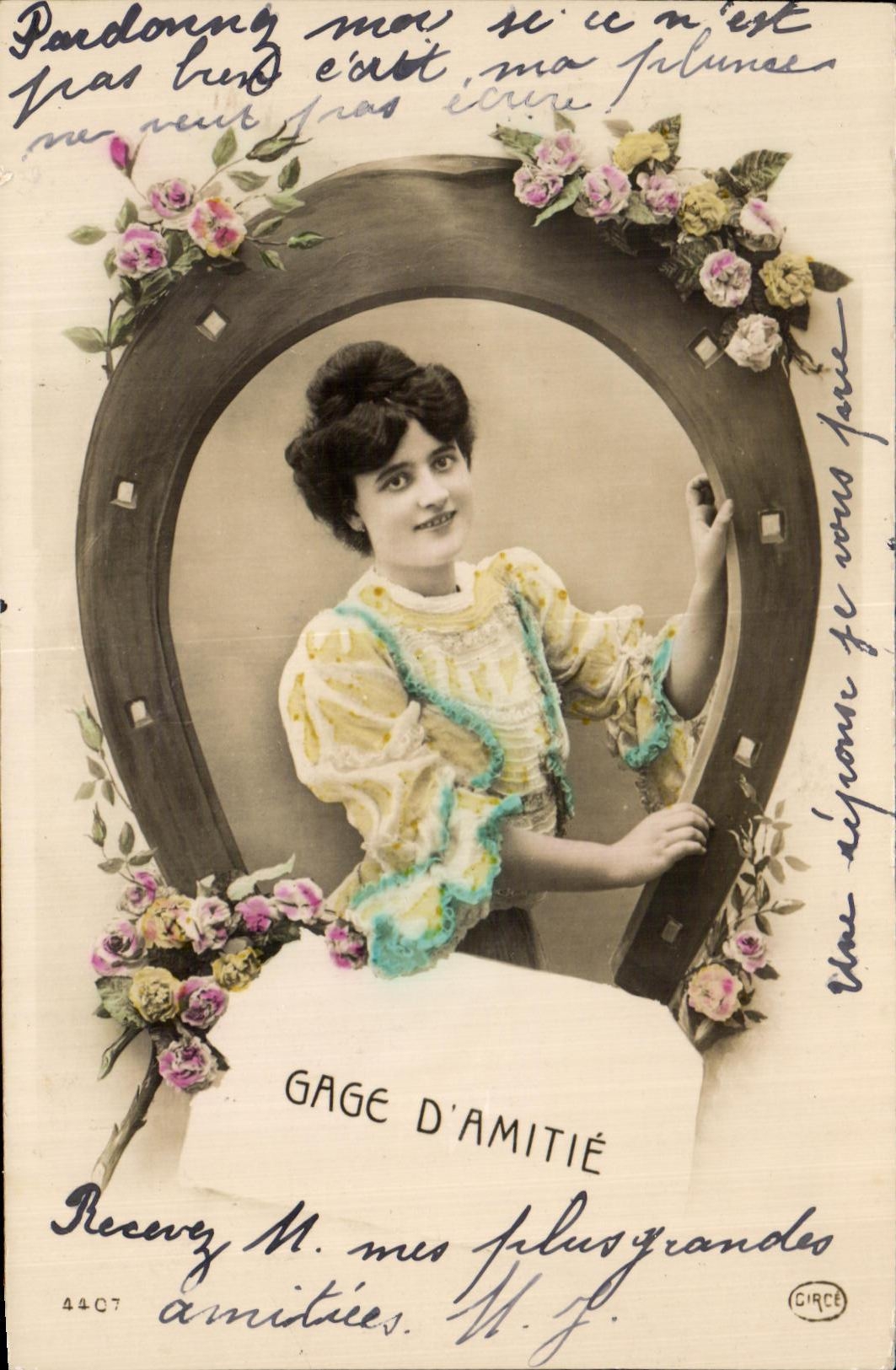 CPA Fantaisie Woman Horseshoe