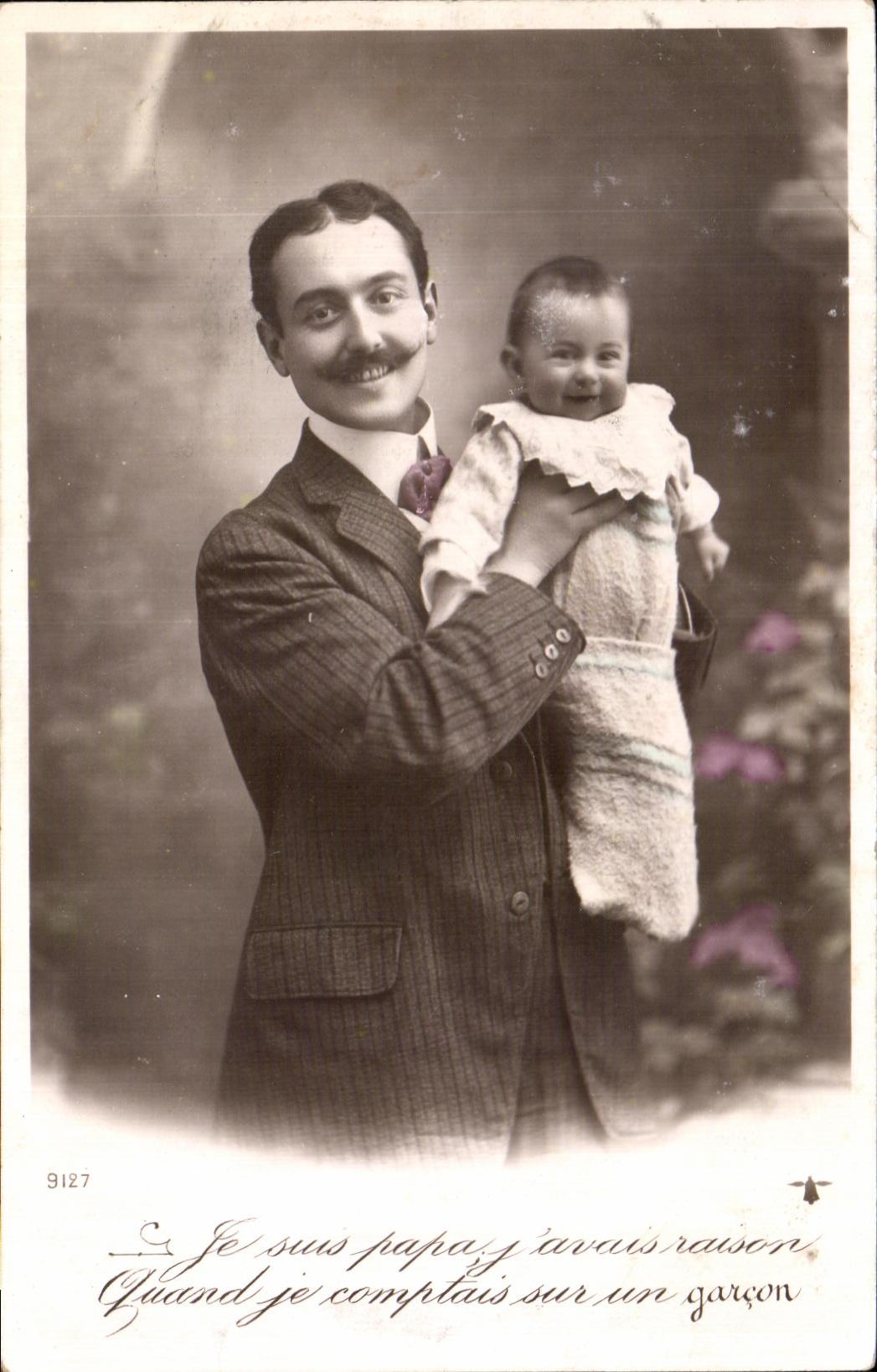 CPA Fantasy Man and baby child