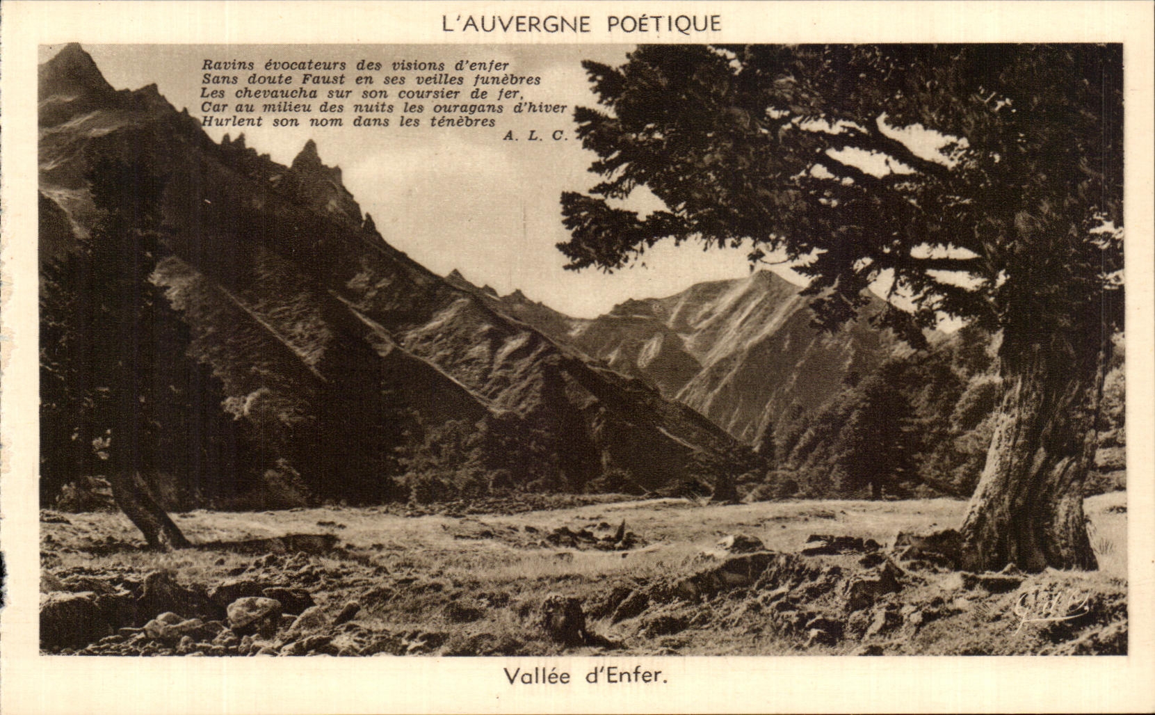 CPA Poetic Auvergne Valley Of Hell