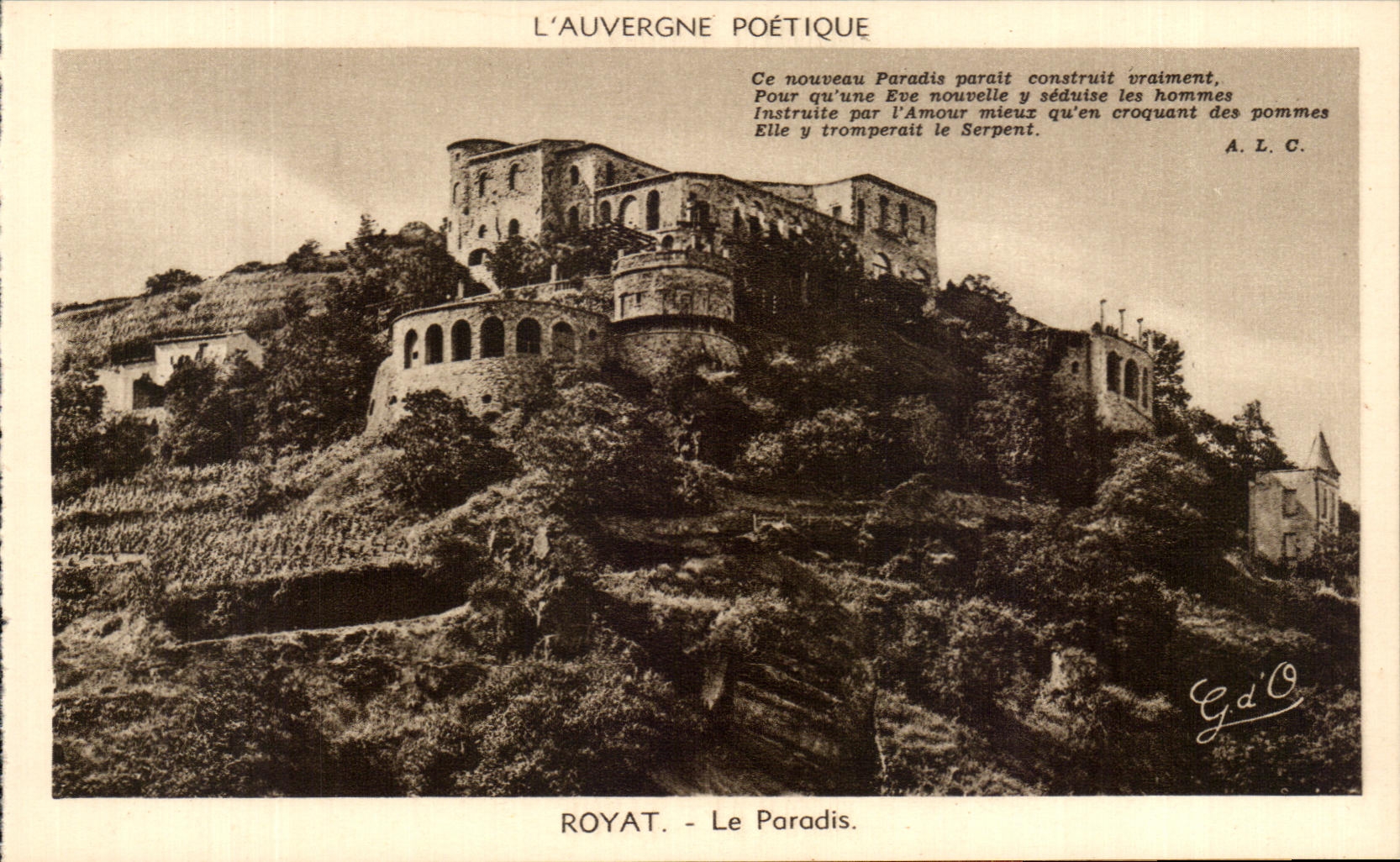 CPA Poetic Auvergne Royat the Paradise