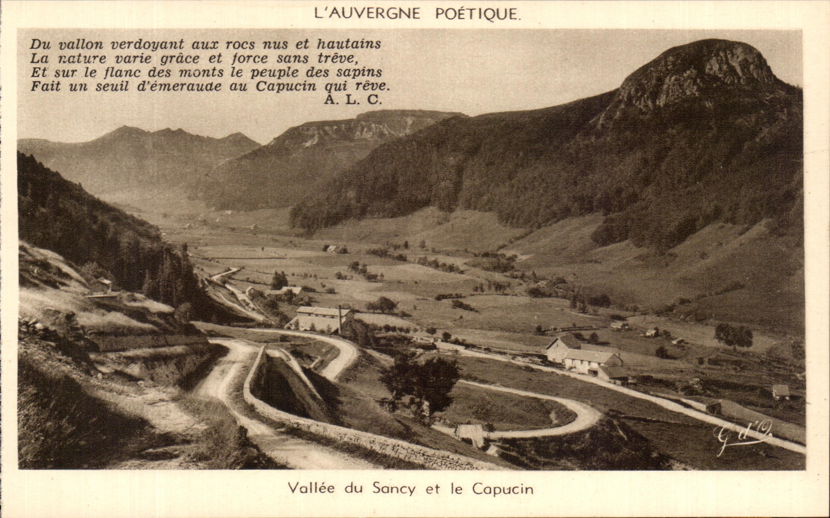CPA Poetic Auvergne Valley Of Sancy And the Capuchin