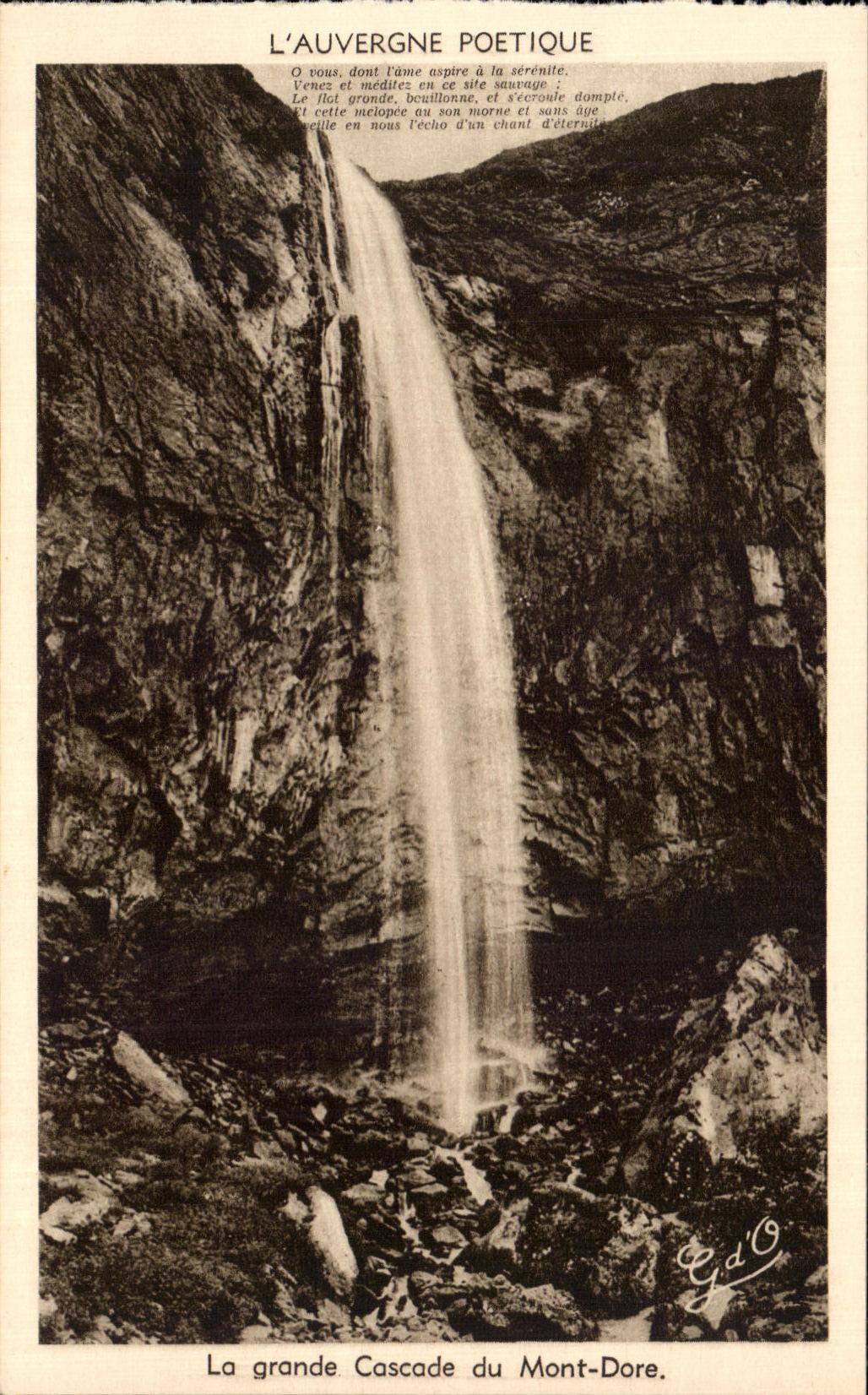 CPA Auvergne Poetique the Large Cascade Of the Mount Gilds