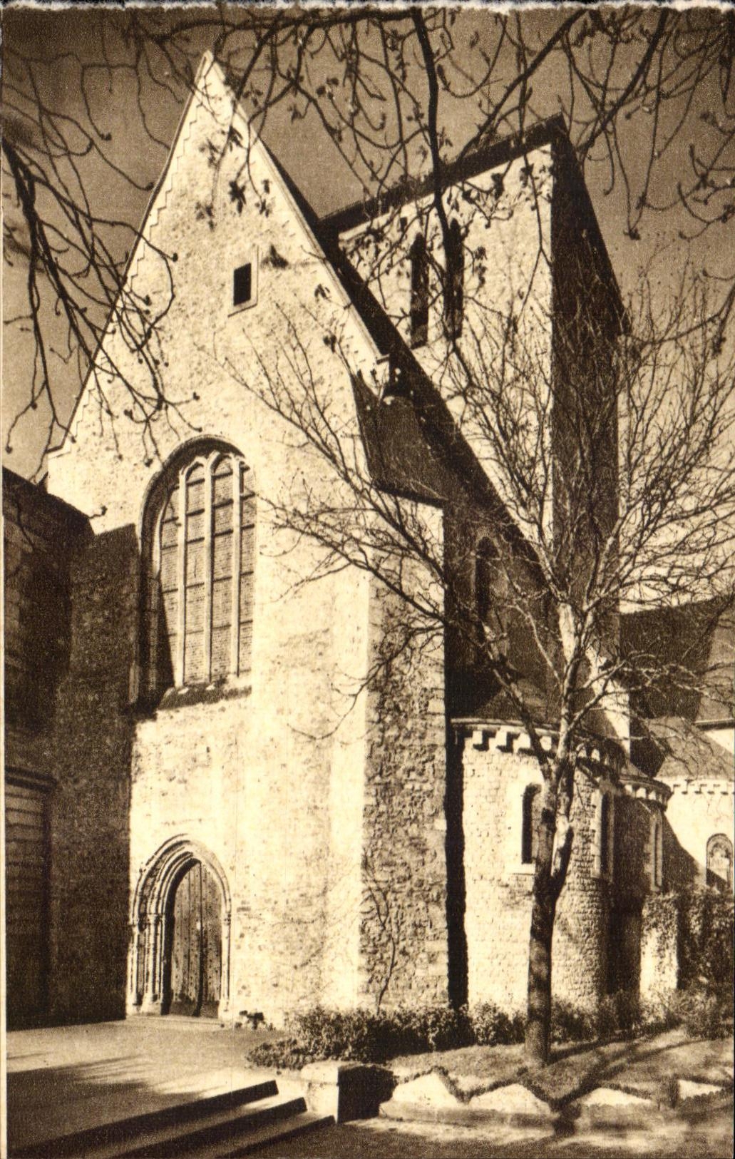 CPA Solesmes Entrance Of the Abbey church