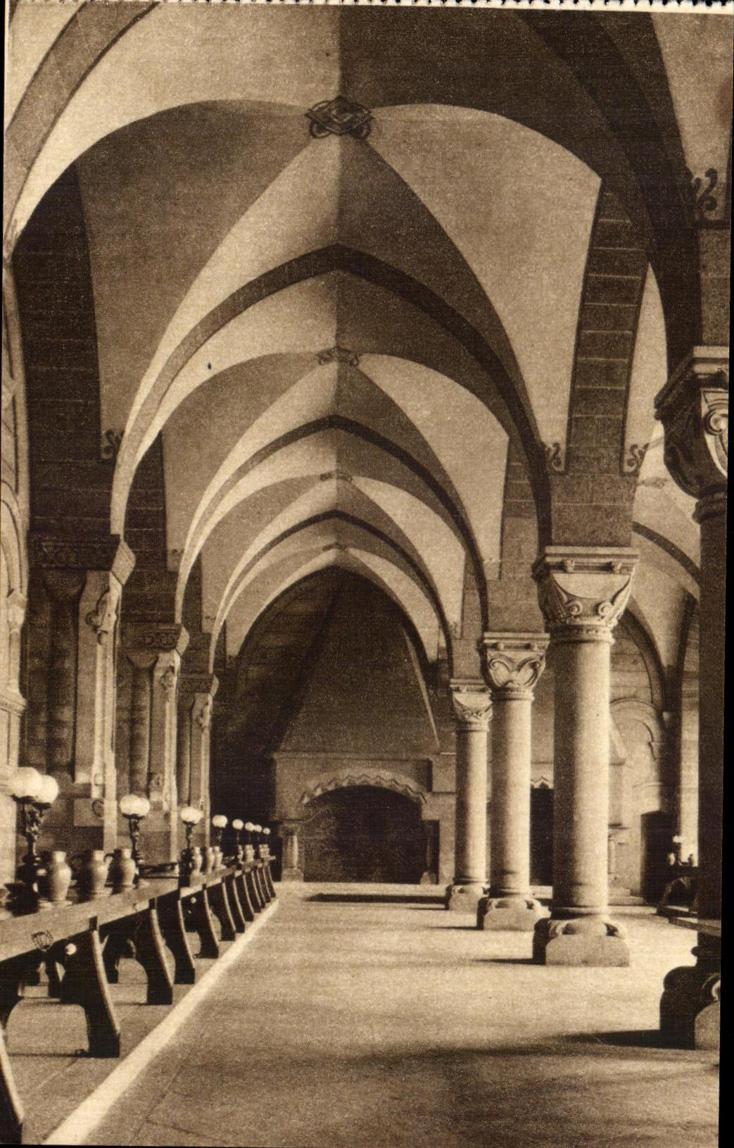CPA Abbaye De Solesmes the Refectory