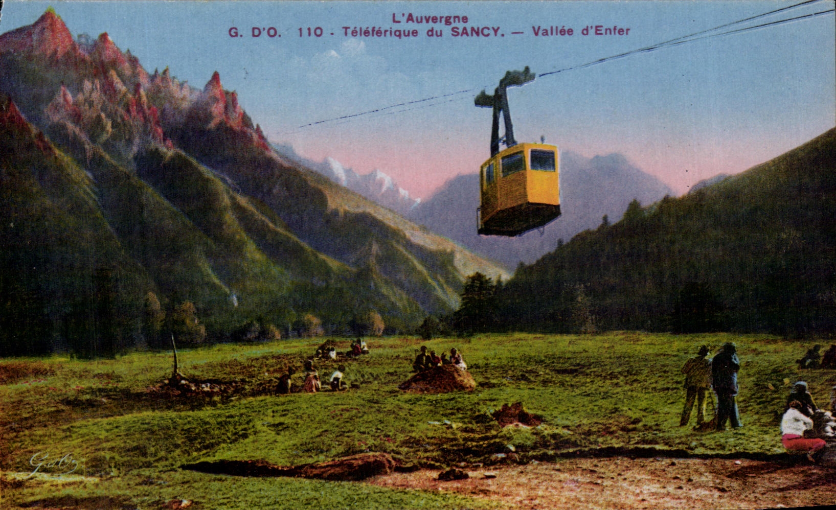 CPA Auvergne Teleferic Of the sancy Valley of Enter