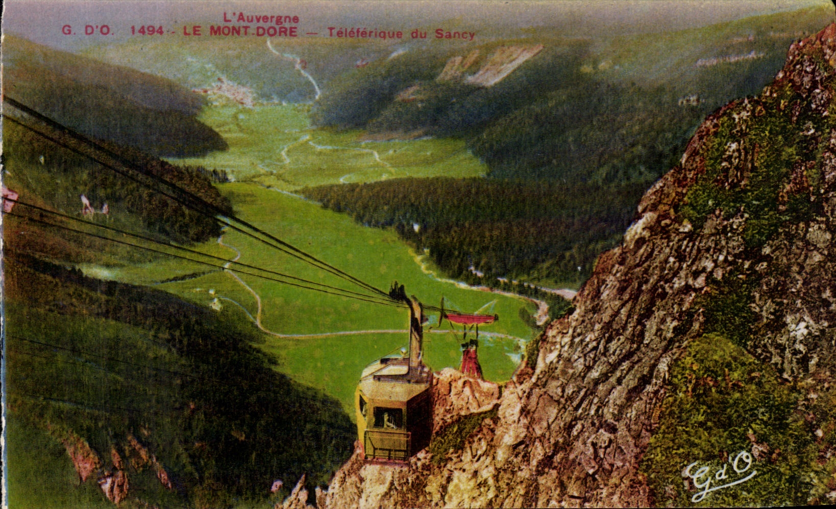 CPA Auvergne the Mount Gilds Teleferic of Sancy