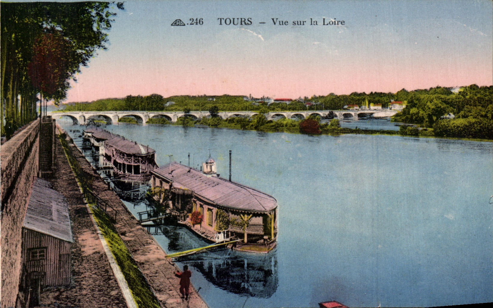 CPA Tours Vue Sur la Loire