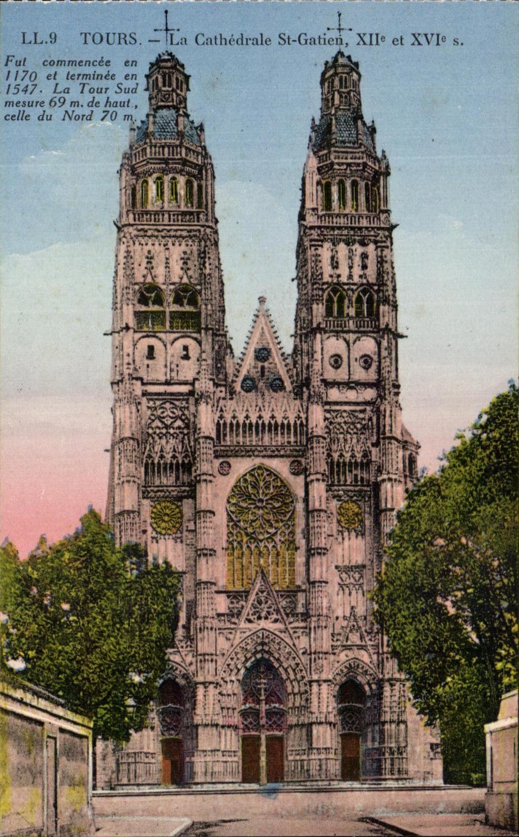 CPA Tours La cathedrale st Gatien 