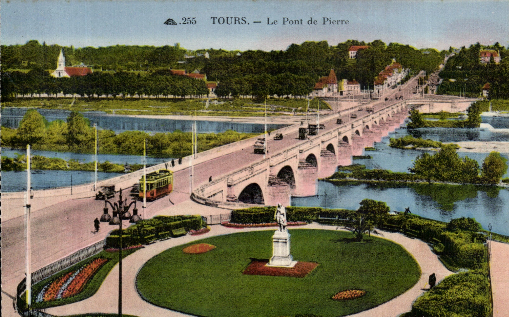 CPA Tours Le pont de pierre