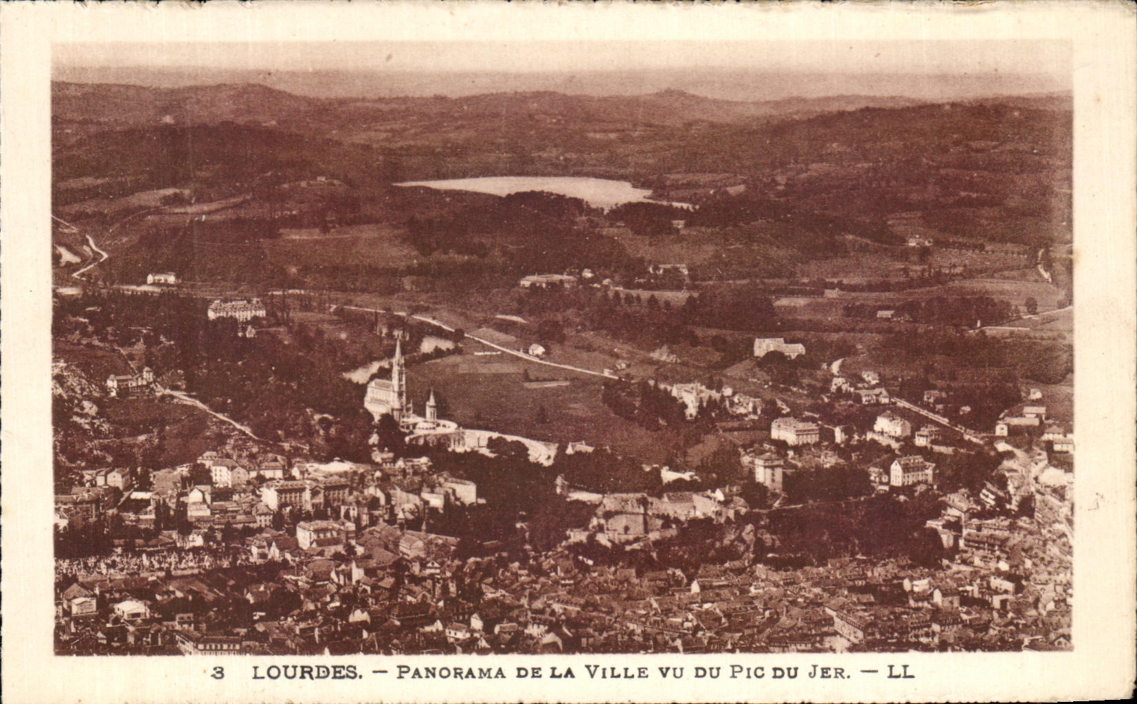CPA Lourdes Panorama Of the City Seen Of the peak Of Jer