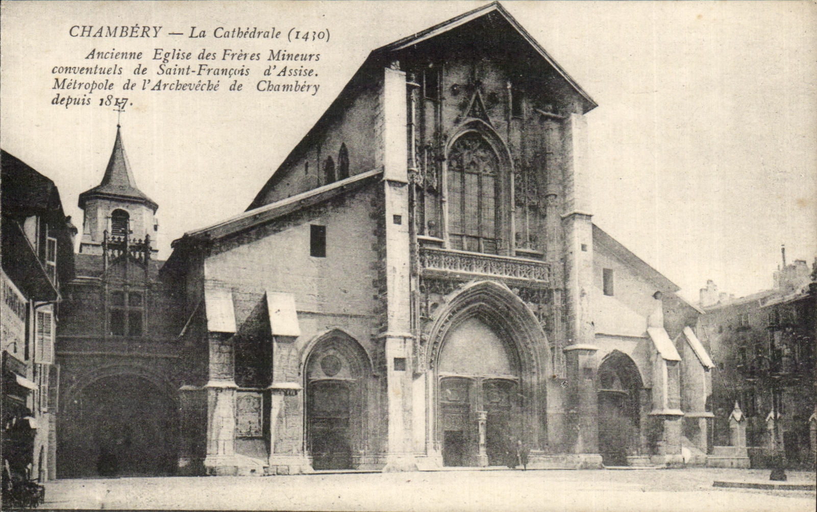 CPA Chambery the Cathedral Old Church of the Minor Brothers