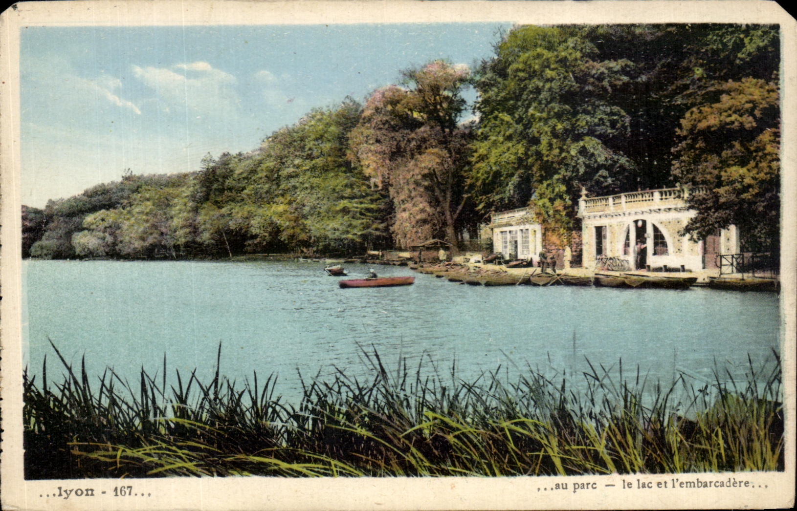 CPA Lyon Park the Lake And the landing stage
