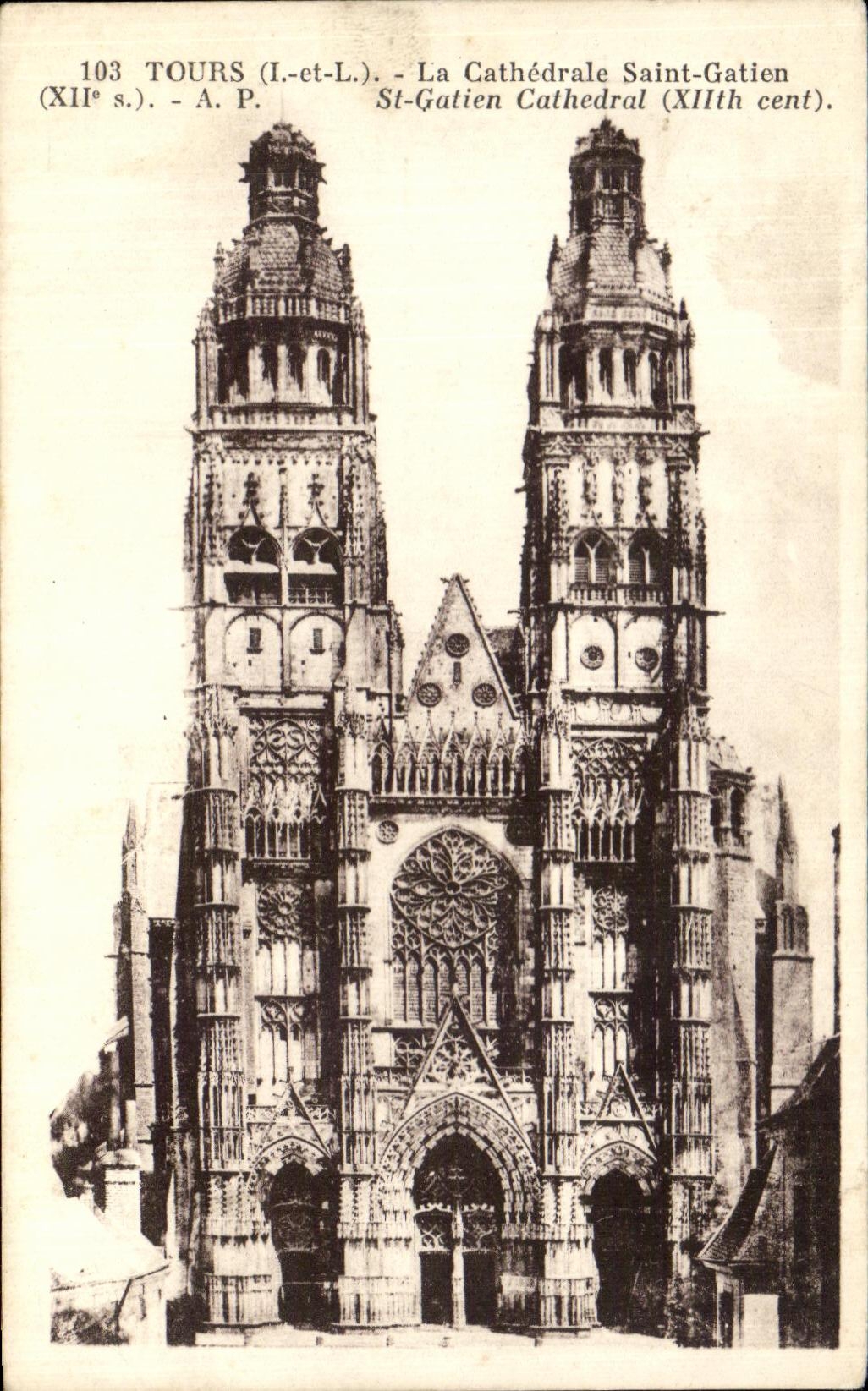 CPA Tours La Cathedrale Saint Gatien 