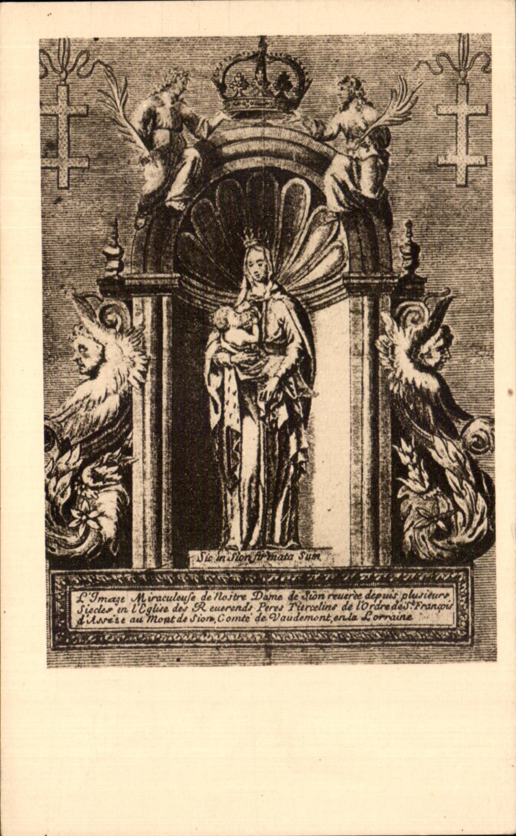 CPA Artistque Collection Vierge De Sion