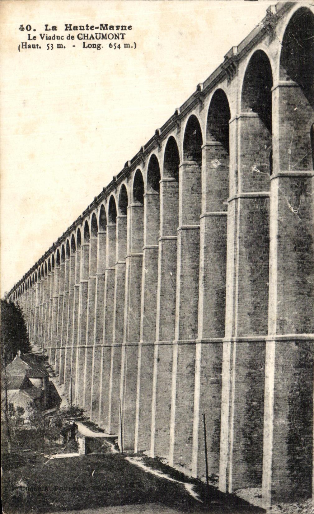 CPA the High Marne Viaduc De Chaumont
