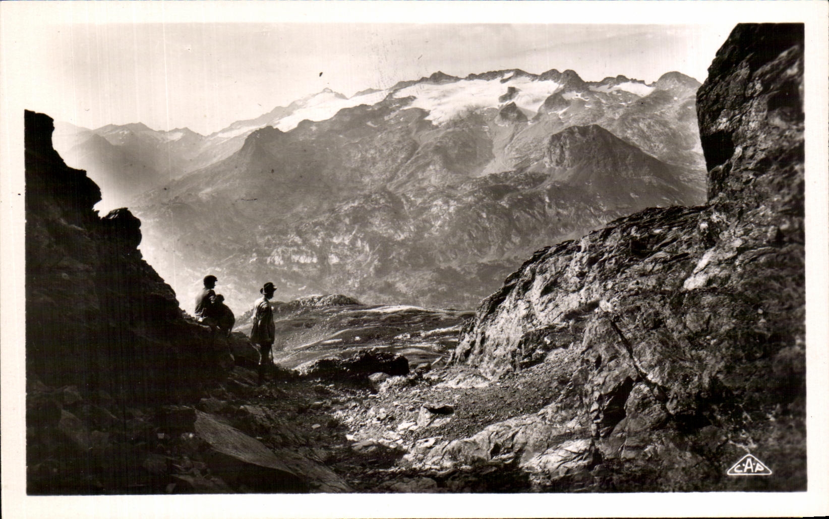 CPA Luchon the Cursed Mounts seen has notched joints I' notch of the Port of Venasque