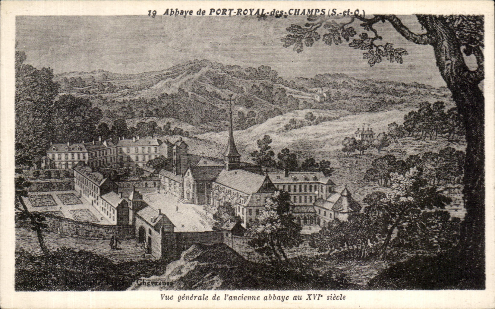 CPA Abbaye De Royal Port Of the Fields View Of the Old Abbey With 16th