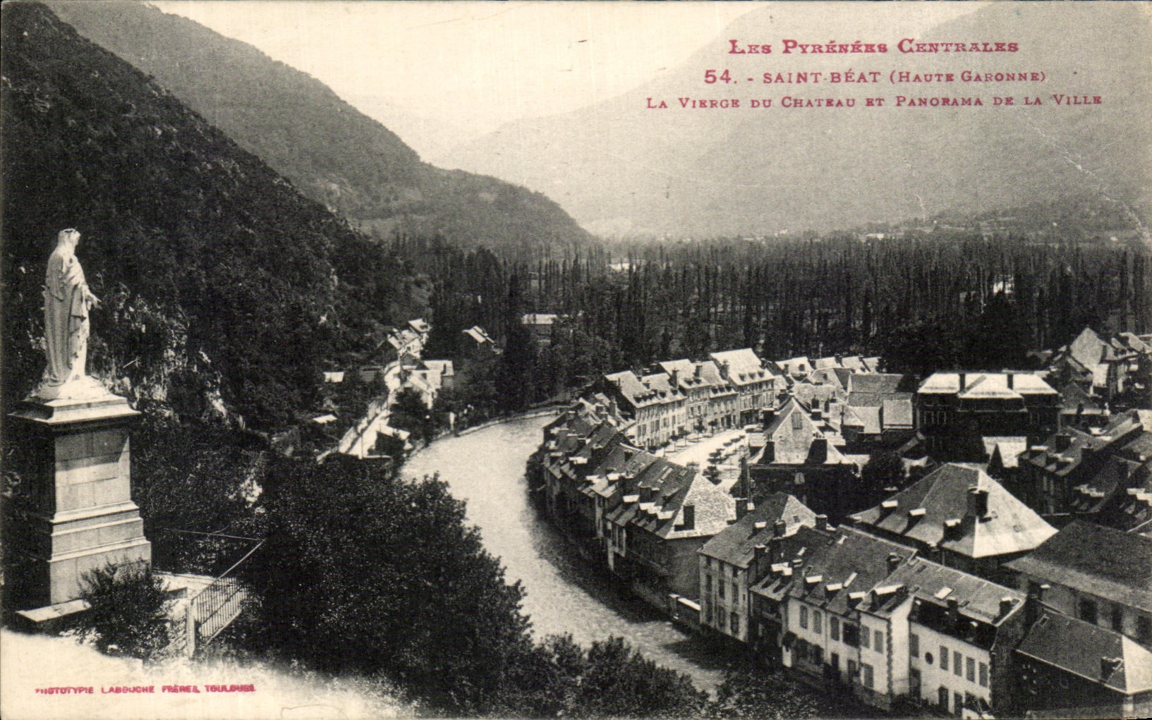 CPA the Pyrenees Cemtrales Saint Happy the Virgin Of the Castle And Panorama Of the City