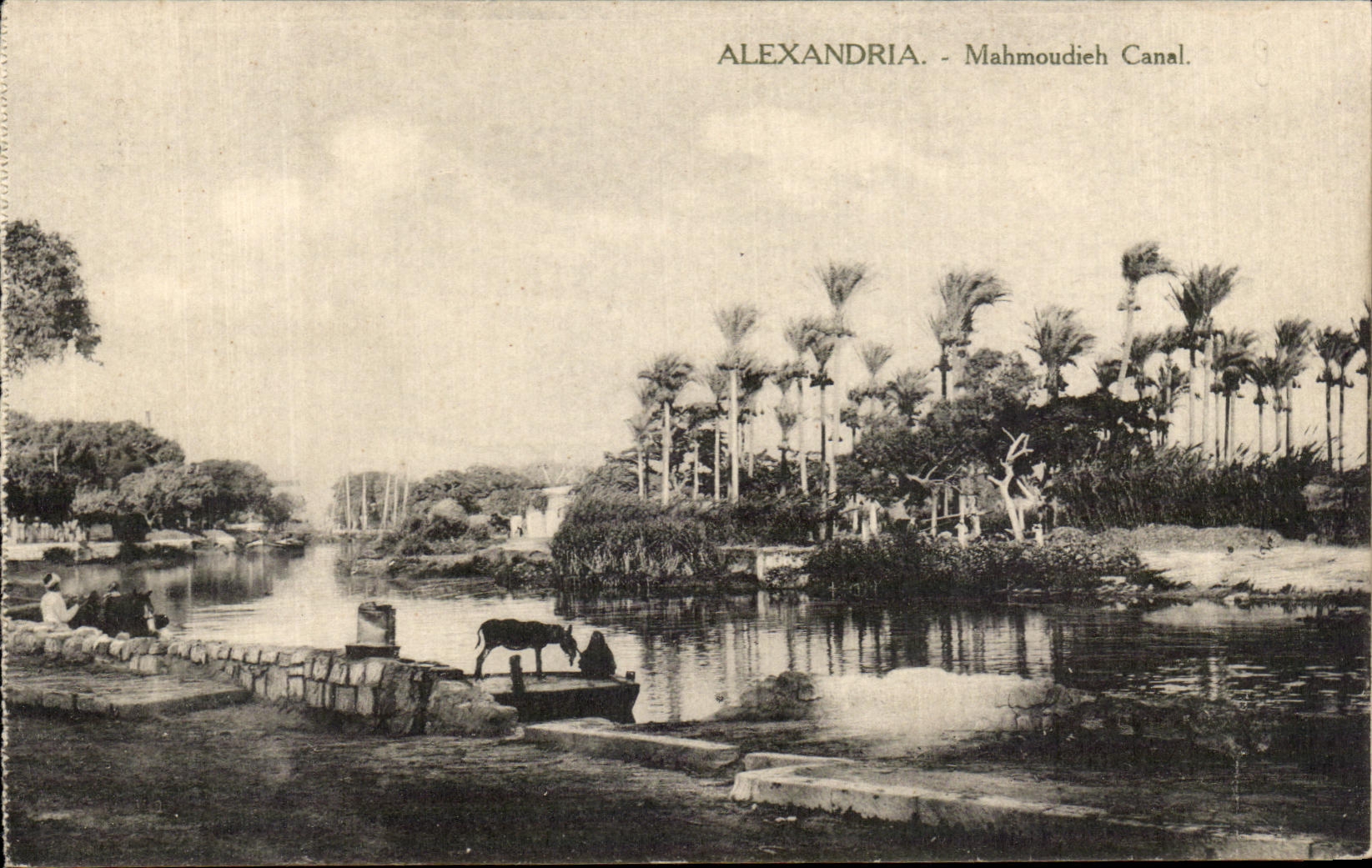CPA Alexandria Mahmoudieh Canal Egypte
