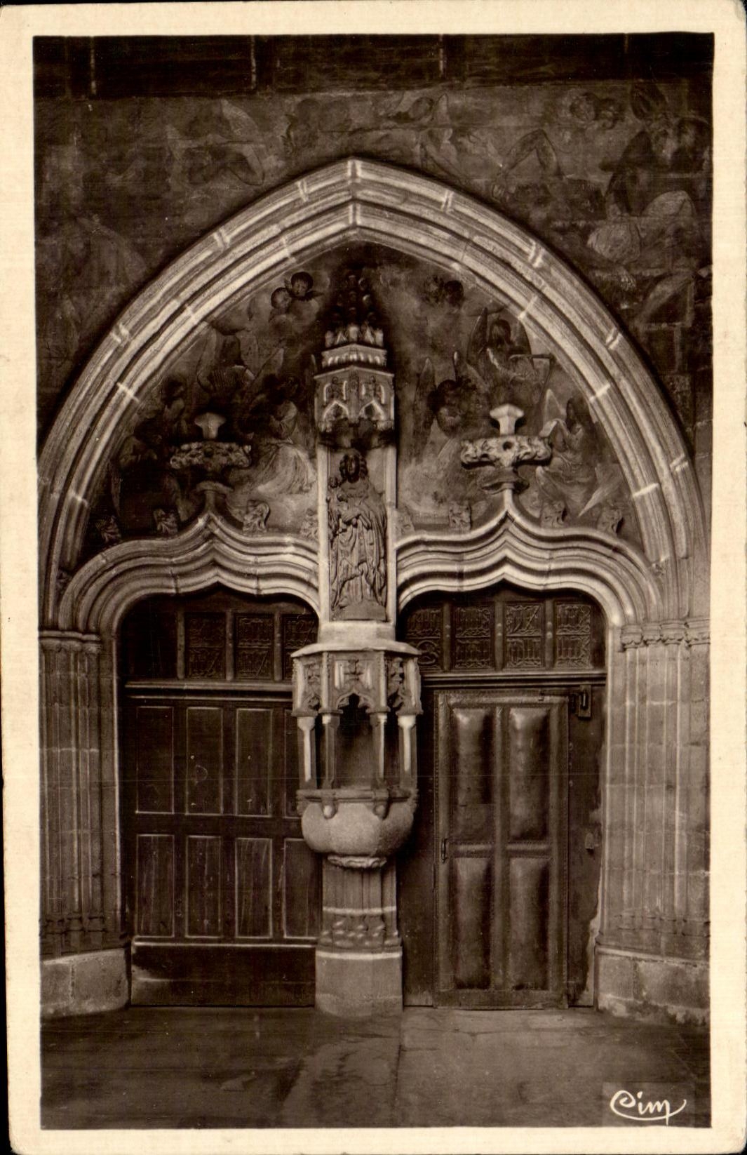 CPA Morlaix Porch Of the Church Saint Melaine