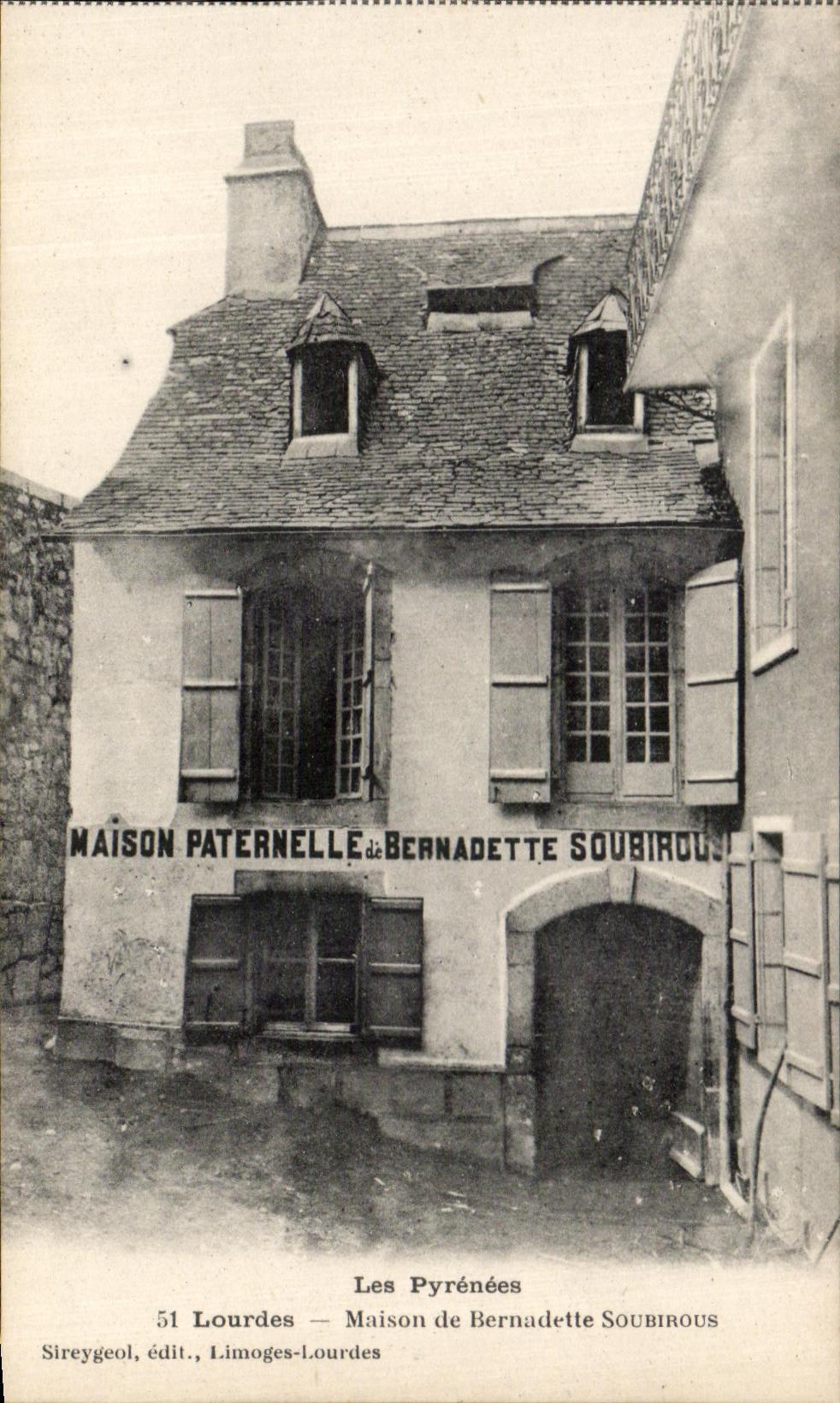 CPA the Pyrenees Lourdes House Of Bernadette Soubirous