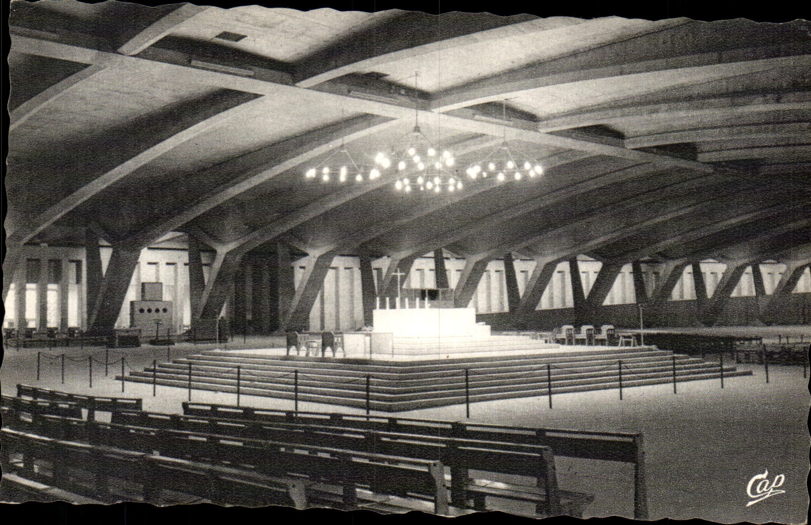 CPA Lourdes the Basilica Saint Ple Intereur Of the Underground church