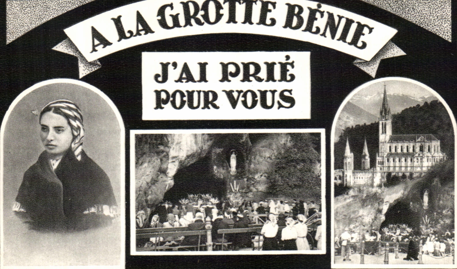 CPA With the Blessed Cave I have Request For You Lourdes