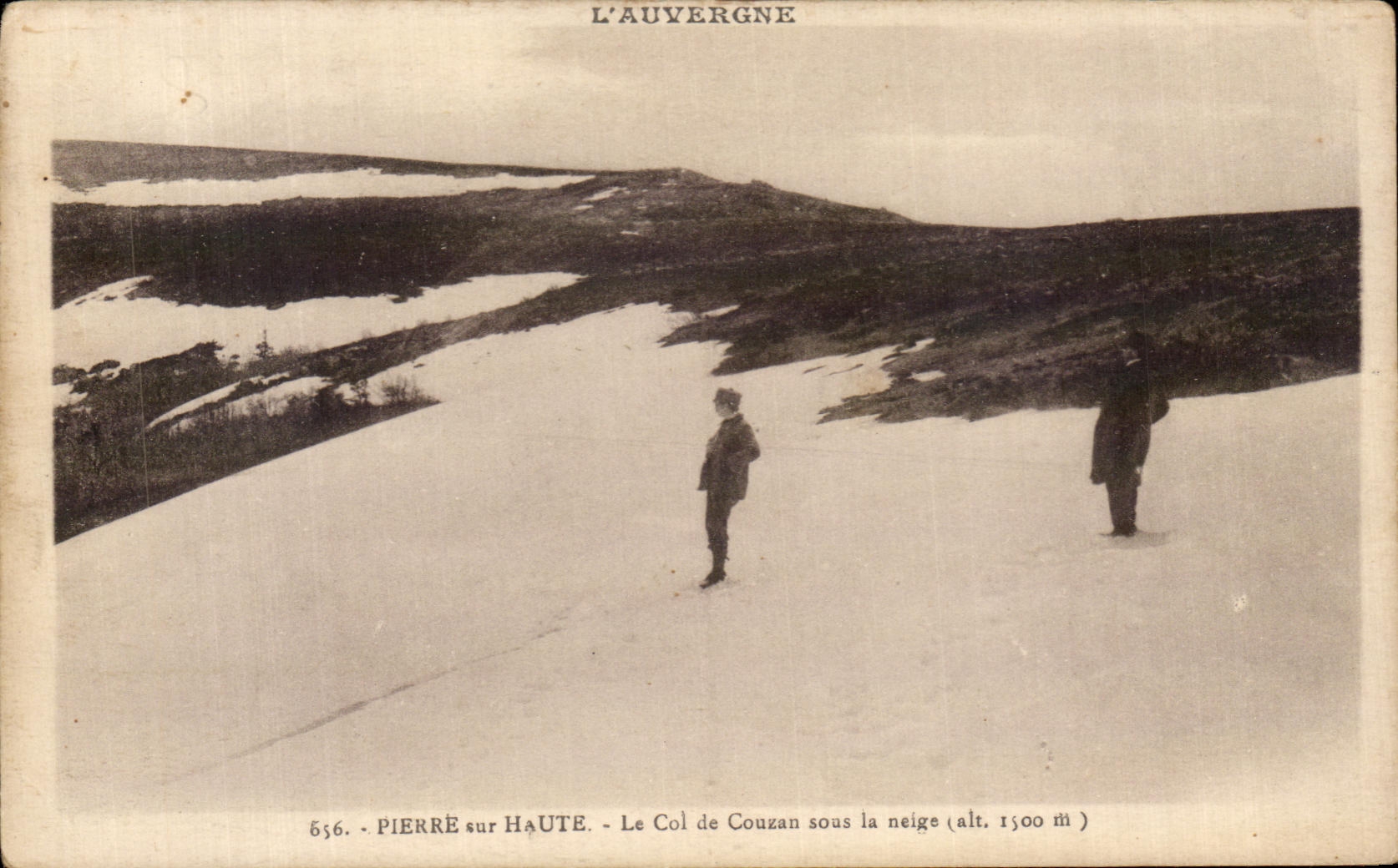 CPA Pierre On High the Collar De Couzan Under Snow