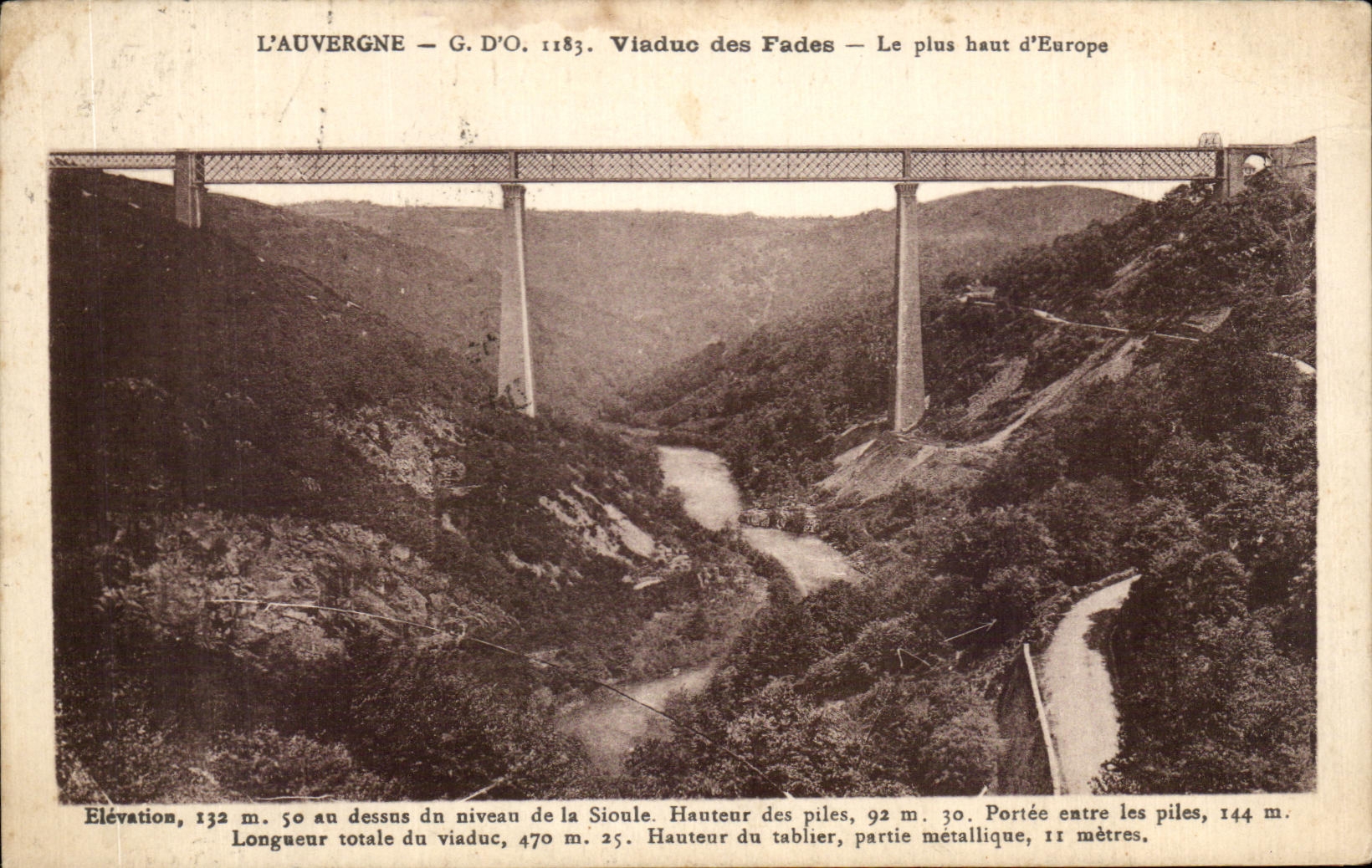 CPA Auvergne Viaduct Of the Insipid ones