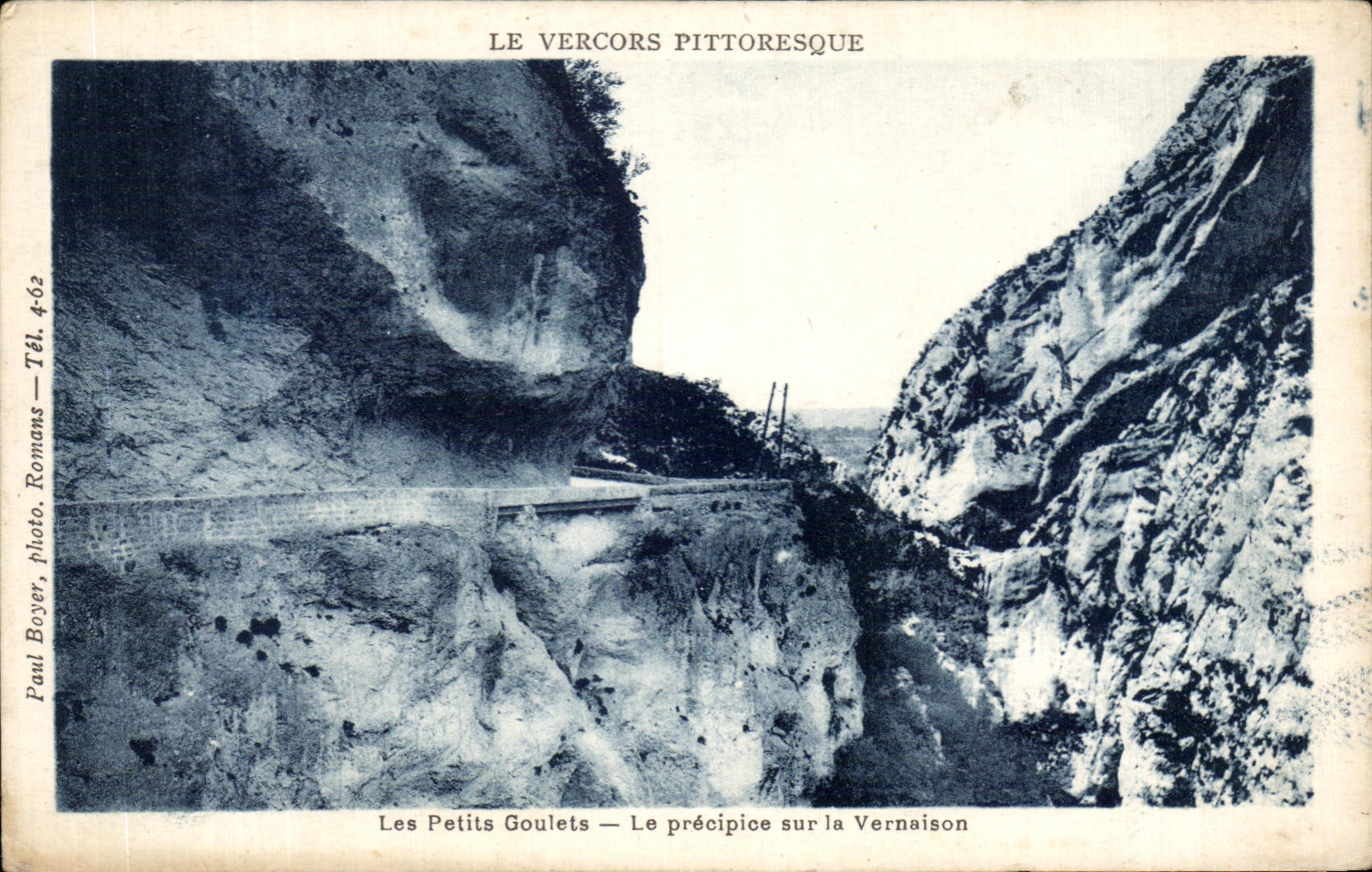 CPA Picturesque Vercors Small Narrow parts the chasm on Vernaison