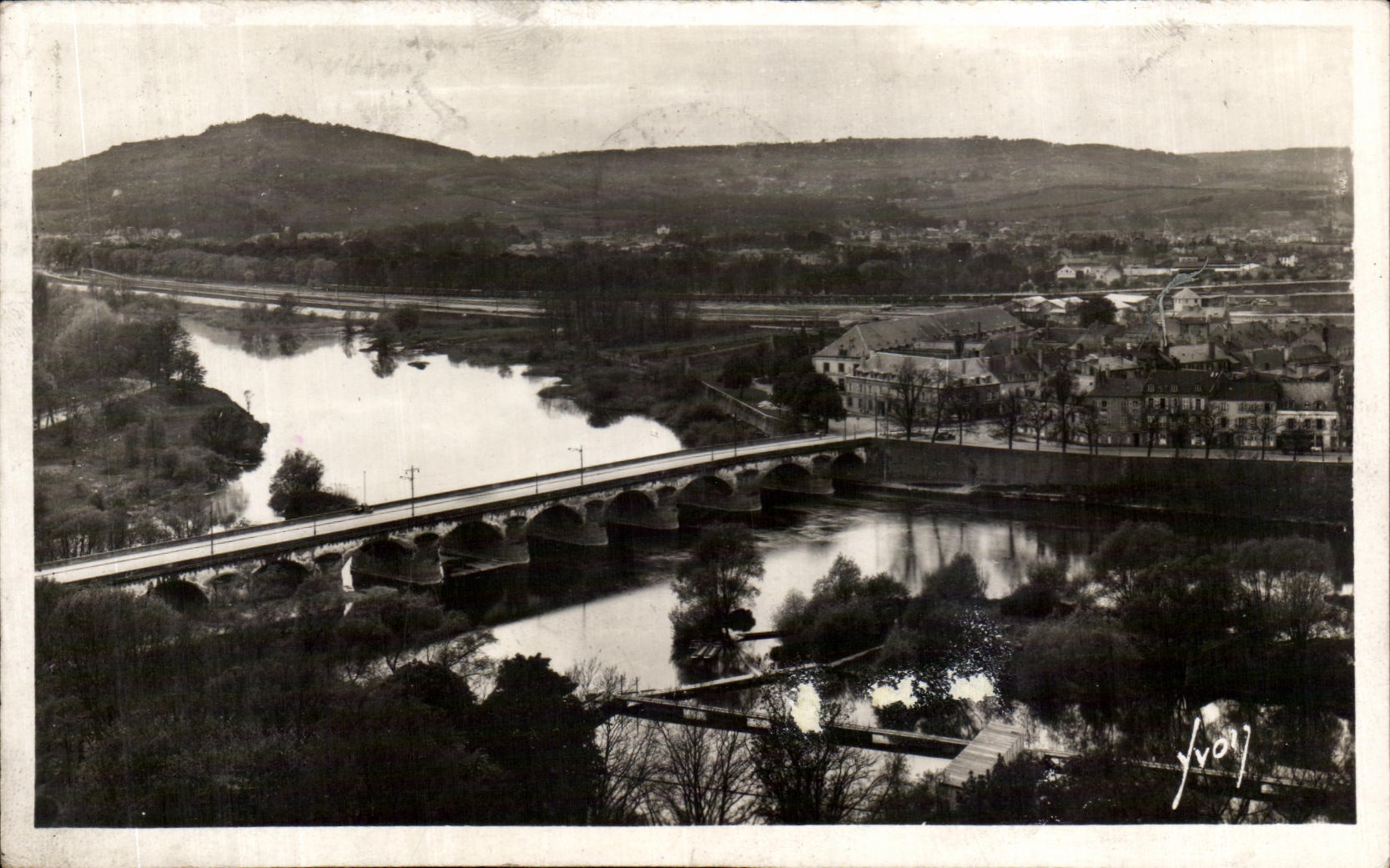 CPA Metz el Mosela el puente de muerto y el St Quentin del montaje