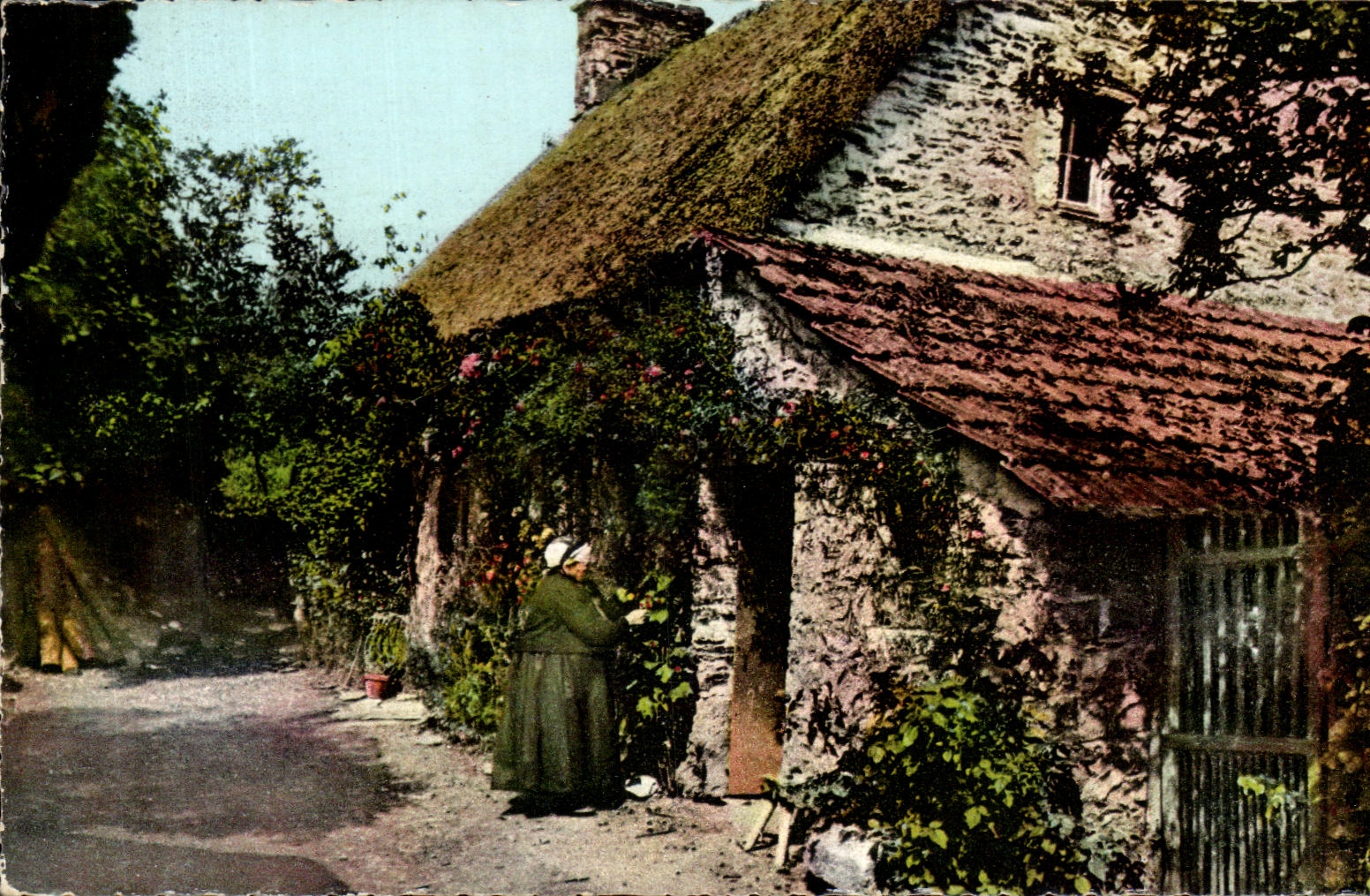 CPSM La Normandie Pittoresque Chaumiere
