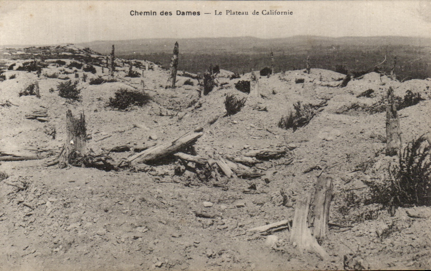 CPA Craonne Way of the Ladies the Plate of California Militaria