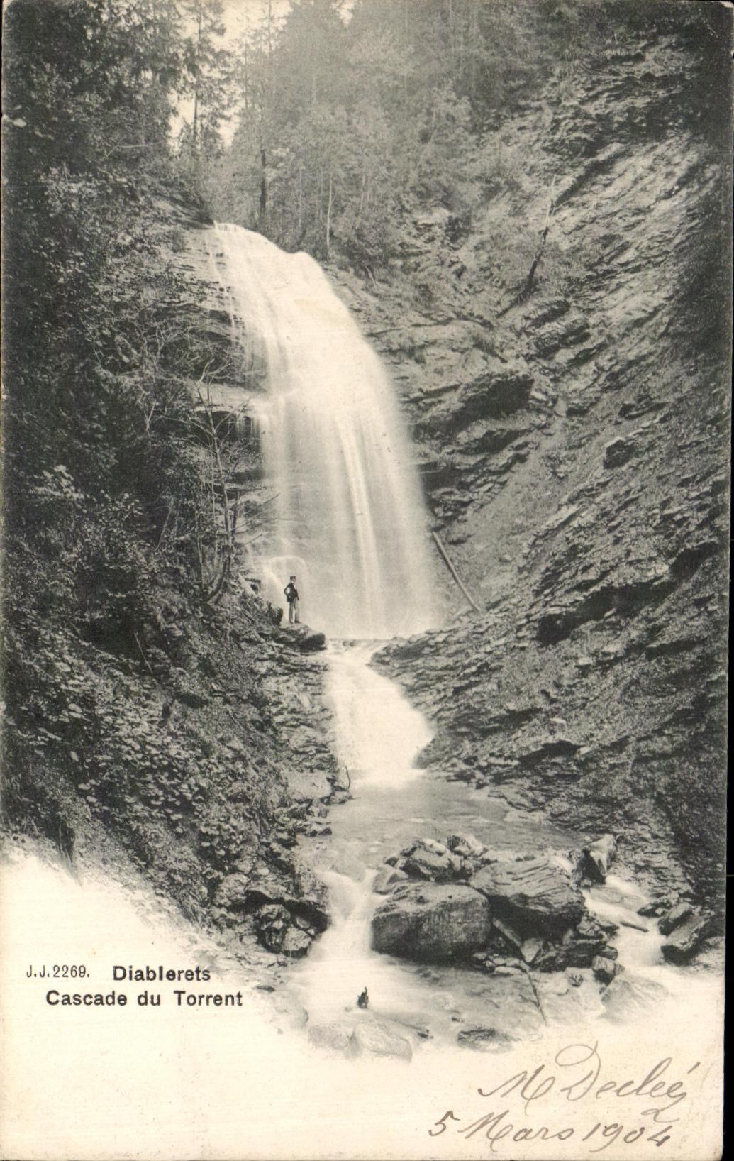 CPA Diablerets Cascade du Torrent Suisse
