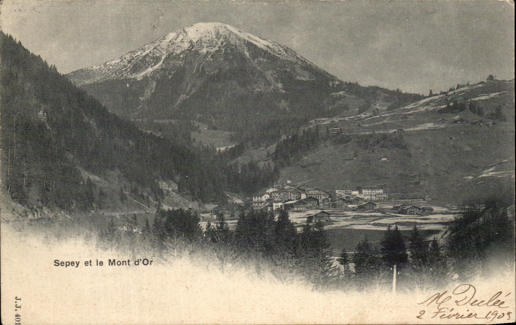 CPA Sepey et le Mont d'or Suisse
