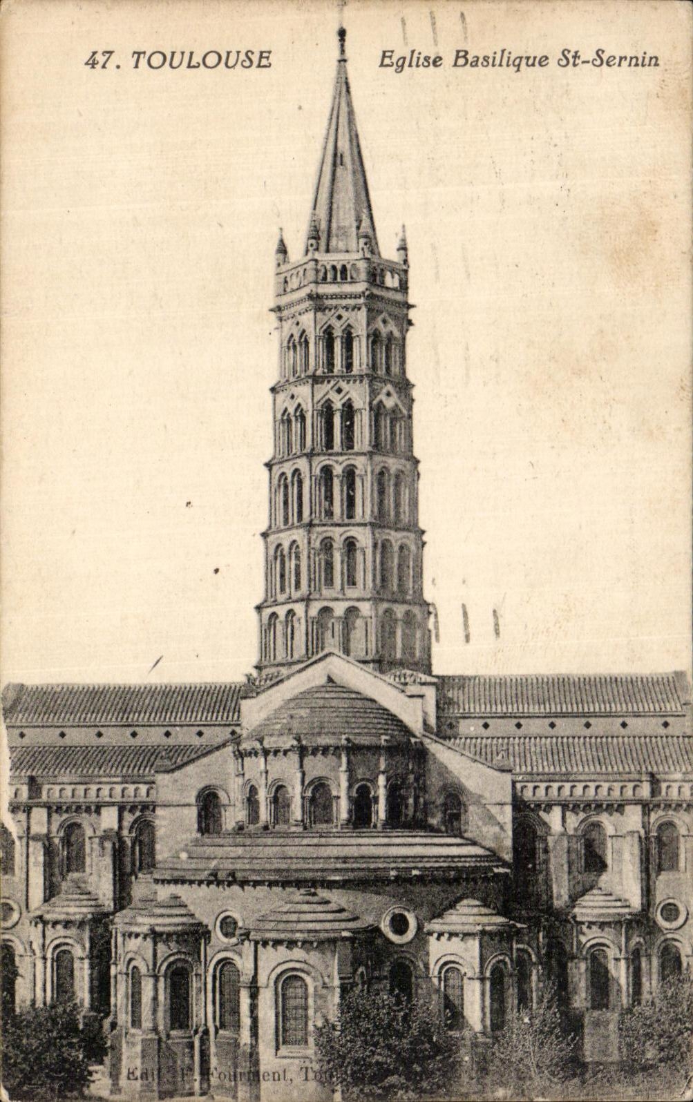 St Sernin de la basilica de la iglesia de CPA Toulouse
