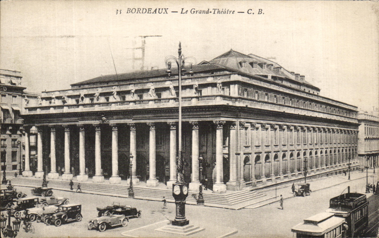 CPA Bordeaux the Large Theater