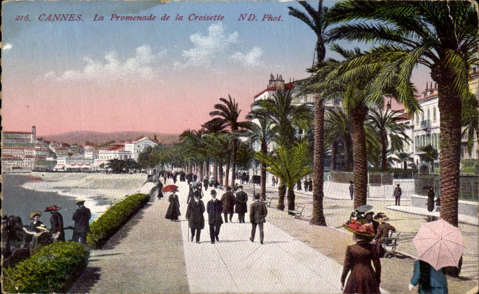 CPA Cannes the walk of the Small cross