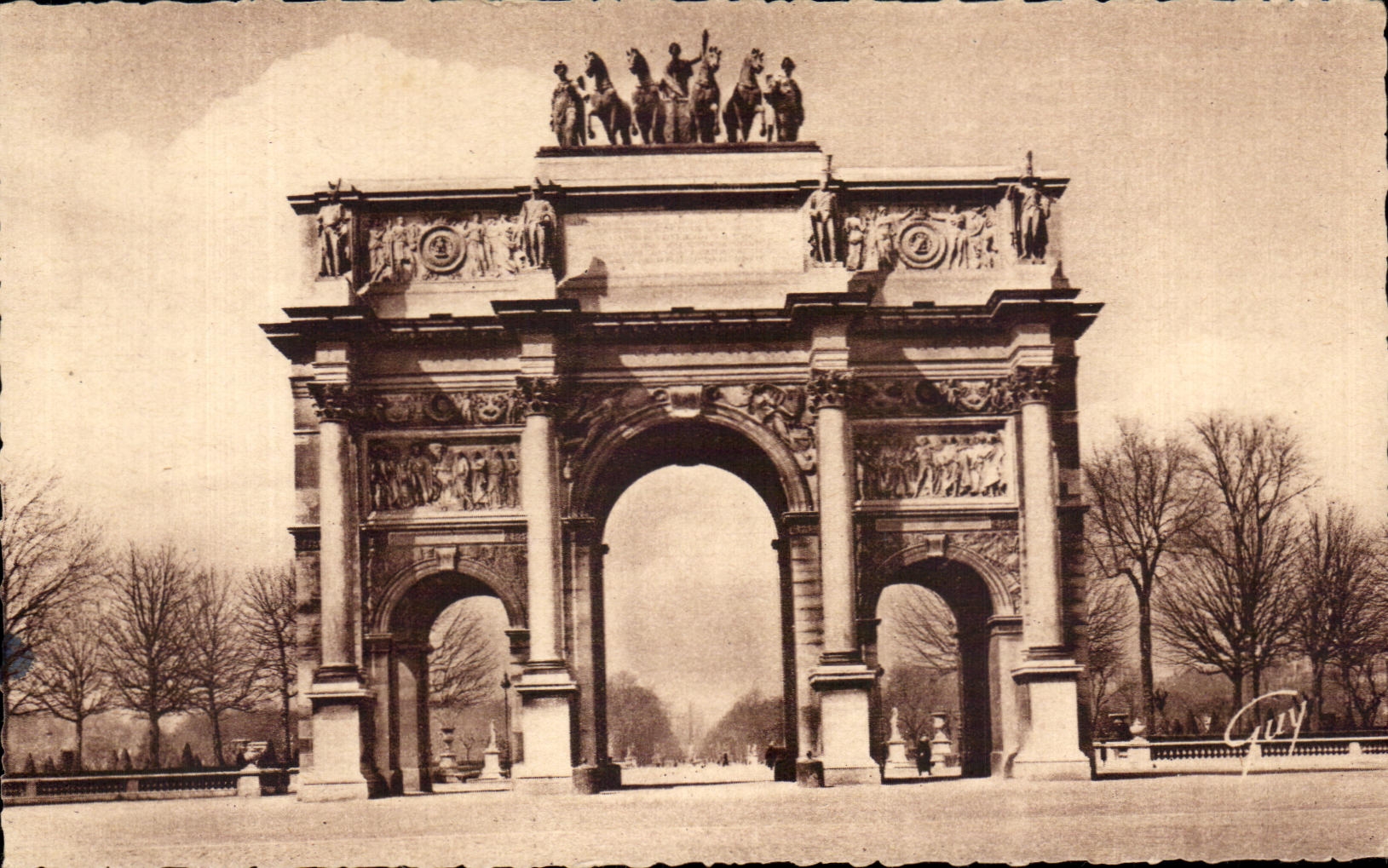 CPA Paris And Its Wonders Arc de Triomphe of the carousel